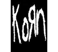 Heart Rock Bandiera Originale Korn Band Logo, Tessuto, Multicolore, 110x75x0.1 cm