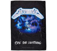 Heart Rock Bandiera Originale Metallica Ride The Lightning, Tessuto, Multicolore, 110x75x0.1 cm