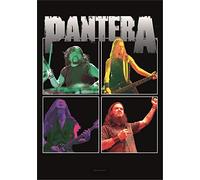 Heart Rock Bandiera Originale Pantera Band Frames, Tessuto, Multicolore, 110x75x0.1 cm