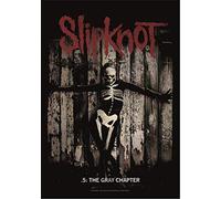 Heart Rock Bandiera Originale Slipknot The Gray Chapter, Tessuto, Multicolore, 110x75x0.1 cm