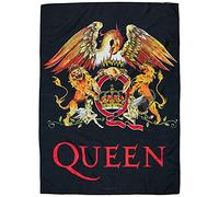 Heart Rock - Bandiera Queen Crest, Qualità Italiana, Materiali resistenti e Colori Vivaci - Made in italy [100% Poliestere - 110x75 cm]