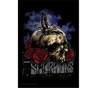 Heart Rock Scorpions Skull & Roses Bandiera, 75 x 110 cm