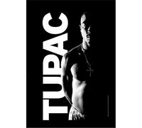 Heart Rock Tupac Side Photo Bandiera, 75 x 110 cm