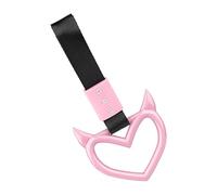 Heart Shaped Car Handle Straps - Decorative Hanging Grip Design, Easy Installation Attachment, Stylish Drift Charm Accessory, Carry Construction | Interior Decoration, Exterior Styling