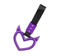 Heart Shaped Car Handle Straps, Decorative Subway Train Bus Handle, Warning Loop Bumper, Easy To Install Car Handle Straps Drift Charm, Interno Esterno Decoration, Devil Heart Handle