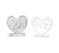 Heart Shaped Design - Flexible Silicone System, Reusable Molding Instrument, Elegant Creation Accessory, Modern Table Ornament | Apartment Decoration, Event Arrangement Planning, DIY Hobby Activity