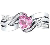 Heart-Shaped Eternal Endless Love Engagement Ring Engagement Ring Wedding Ring Ring Jewelry No. 7 Nice processing