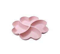 Heart-Shaped Fruit Platter, Creative Plate / Storage Box, Durable and Beautiful Appearance, Easy To Clean, Color: Pink