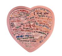 Heart Shaped Puzzle - 100 Languages Romantic, Colorful Craftsmanship Wooden Jigsaw, Intricate Desktop arrtworks Decorations, Thoughtful aniversary Gift Pieces - For Table Porch Home Bookshelf