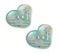 Heart-Shaped Sea Glass Friendship Keepsake,Desktop Decoration