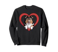 Heart Shetland Sheepdog Glasses Sheltie Felpa