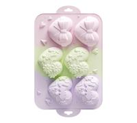 Heart Silicone Mold, Food-Grade Chocolate Mold, 11.02 x 6.69 x 0.98 inches, Embossed Design, Suitable for Valentines Day, Crafting, Cheese, Mousse, Pudding, Cake, Jelly, Soap Making, Baking Accessory