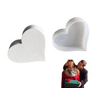 Heart Silicone Mould - Heat Resistant Durable Casting Mold With Glossy | Epoxy Resin Molds For DIY Table Wedding Decoration Resin Jewelry Crafting Art