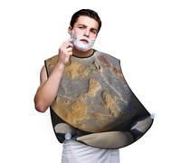 Heart Stone - Bavaglino da barba da uomo, con circonferenza regolabile del collo con ventose e custodia, un regalo premuroso per fidanzati, padri e fratelli (107 x 73 cm)