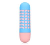 Heart to Get' Vibrating Bullet - Vibratore a proiettile ricaricabile a 10 velocità con forti vibrazioni profonde e design compatto