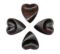 Heart Tones - Confezioni di 4 plettri in legno d'ebano