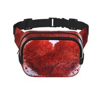 Heart Tree - Marsupio a tracolla regolabile, grande, da viaggio, unisex