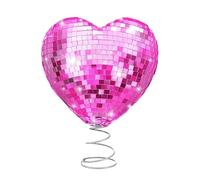 Heart Tree Topper - Romantic Valentine Accent | Decorative Metal Silhouette with Hanging Display Function, Love Inspired Farmhouse Ornament, Entryway Hallway Kitchen Living Room