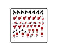 Heart Valentines Love Collections (Valentines Nail Art Decals c1)