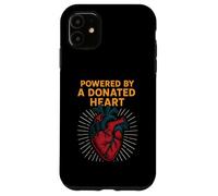 Heart Warrior alimentato da un cuore donato Cool Mens Get Well Custodia per iPhone 11