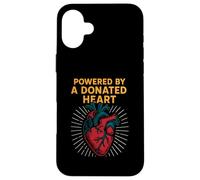 Heart Warrior alimentato da un cuore donato Cool Mens Get Well Custodia per iPhone 16 Plus