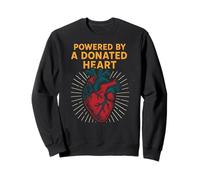 Heart Warrior Alimentato da Un Cuore Donato Cool Mens Get Well Felpa