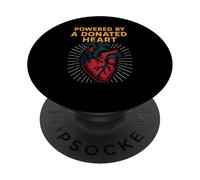 Heart Warrior alimentato da un cuore donato Cool Mens Get Well PopSockets PopGrip Adesivo