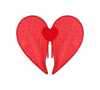 Heart Wing Costume - Shiny Dress Up Accessory, Sexy Wing, Lightweight Fake Angel Butterfly for Women | Adult Dress Wear Sexy Party Prop for Valentine Event, Cosplay Photography, Holiday