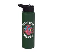 Heart Work - Design anatomico a forma di cuore Stainless Steel Insulated Water Bottle