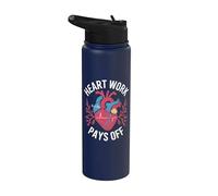 Heart Work - Design anatomico a forma di cuore Stainless Steel Insulated Water Bottle