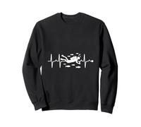 Heartbeat ECG Scuba Diver I Love Scuba Diving Felpa