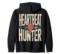 Heartbeat Hunter Nurse Doctor Stetoscopio ECG Felpa con Cappuccio