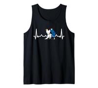 Heartbeat Judo Judoka Taekwondo Karate Aikido Ju-Jutsu divertimento Canotta