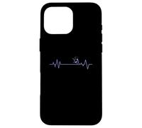 Heartbeat Line con bastone Aikido Figura Custodia per iPhone 16 Pro Max
