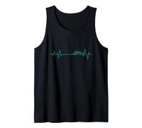 Heartbeat Line per Il Gatto Rapace Leopardo Canotta