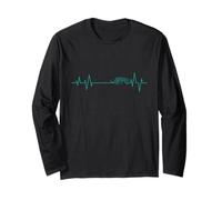 Heartbeat Line per Il Gatto Rapace Leopardo Maglia a Manica