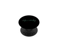 Heartbeat Line per il gatto rapace leopardo PopSockets PopGrip Adesivo