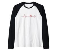Heartbeat Line PRO Wrestling Show Lotta Maglia con Maniche Raglan