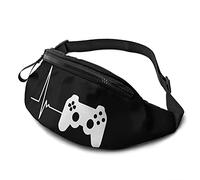 Heartbeat Of A Gamer Borsa in vita per Donna Uomo Fashion Borsa in vita Hip Regolabile per Viaggi all'Aperto Sport Ciclismo Corsa