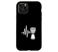 Heartbeat Rhythm African Djembe Drum Pulse Custodia per iPhone 11 Pro
