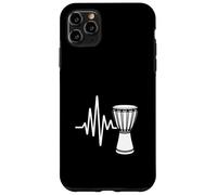 Heartbeat Rhythm African Djembe Drum Pulse Custodia per iPhone 11 Pro Max
