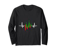 Heartbeat Stock Trader Day Trading Investor in criptovalute Maglia a Manica
