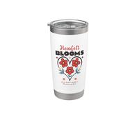 Heartfelt Blooms Boho Floreale Bicchiere termico in acciaio inox doppia parete