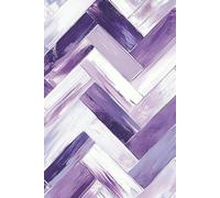 Heartfelt Moments: Purple Herringbone Lined Journal: Notebook with Date & Heart for Daily Writing, Gratitude, and Creative Reflections