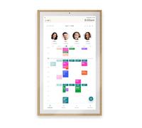 Hearth Display - Calendario digitale da 27 pollici per famiglie, touch screen interattivo, supporto da parete personalizzato, cornice in legno chiaro