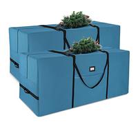 Hearth & Harbor Borsa portaoggetti per albero di Natale, impermeabile, con manici rinforzati e doppia cerniera, in tessuto Oxford 600D, 2 m, 2 pezzi