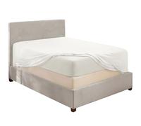 Hearth & Harbor Lenzuolo con angoli bianco, per letto queen size, con tasca extra profonda, solo lenzuolo con angoli queen size, in microfibra 1800, ultra morbido, per materassi fino a 61 cm