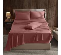 Hearth & Harbor Set di lenzuola per letto king size con tasca extra profonda, per materassi profondi 45-61 cm, lenzuola con angoli extra profondi, 6 pezzi per letto king size, con tasca profonda,