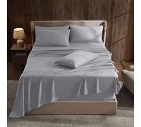 Hearth & Harbor Set di lenzuola per letto king size con tasca extra profonda, per materassi profondi 45-61 cm, lenzuola con angoli extra profondi, 6 pezzi per letto king size, con tasca profonda,