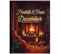 Hearth & Hues: December Weekly Journal: A Cozy Winter-Themed Weekly Planner for Organizing, Reflecting, and Celebrating the Festive Season